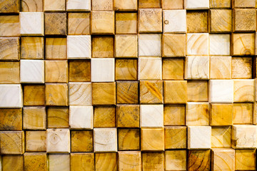 Square wood abstract background