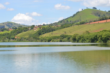 Fototapeta na wymiar lake in mountains