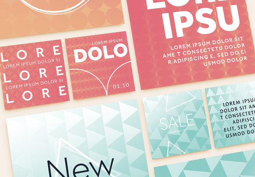 Social Media Sale Post Layout Set