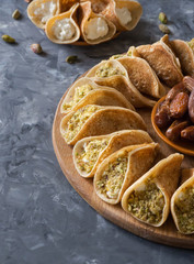 Arabian pancake, Qatayef Asafiri.
