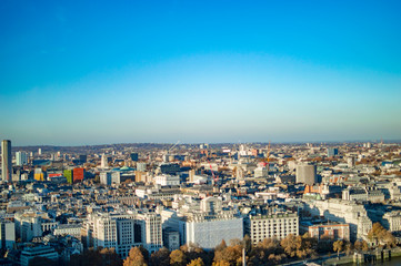 Fototapeta na wymiar London's skyline with its great monuments, offices