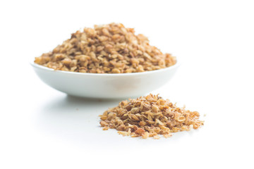 Healthy buckwheat flakes.