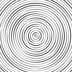 Fototapeta na wymiar Black and white concentric line circle background or ripple effect