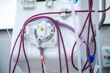 hemodialysis in people on the equipment