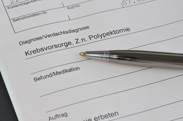 Krebsvorsorge, Darmspiegelung, Überweisung, Polypektomie, Diagnose, Verdachtsdiagnose, Arzt, Vorsorge, Facharzt, Krebs, Krankheit, Gesundheitwesen, Gesundheit, Medizin