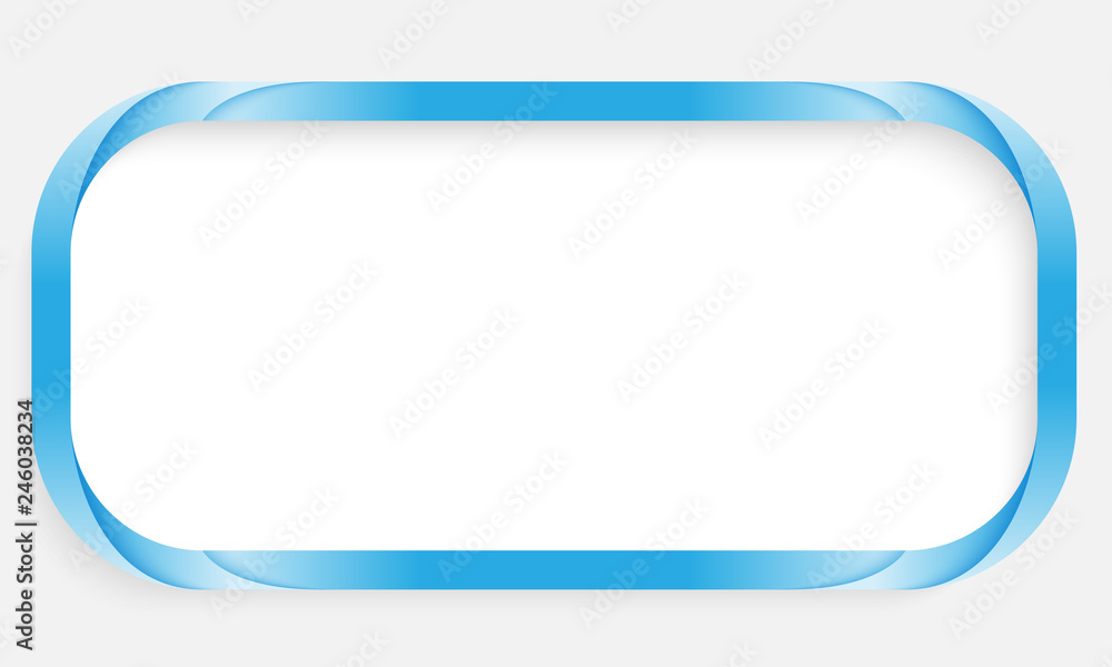 Poster blue text frame with place for your text
