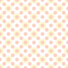 Naklejka na ściany i meble Round seamless pattern. Seamless retro circle pattern. Dotted round seamless background, pattern, ornament for wrapping paper, fabric, textile, website, wallpaper. Vector illustration. 