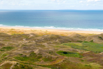 Dunes de Biville, nature reserve near Vasteville and Heauville, Cotentin, La Hague, English Channel, Normandy, France