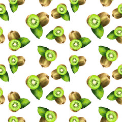 Kiwi. Figure kiwi, pattern. isolated on white background