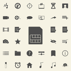 SIM card icon. web icons universal set for web and mobile