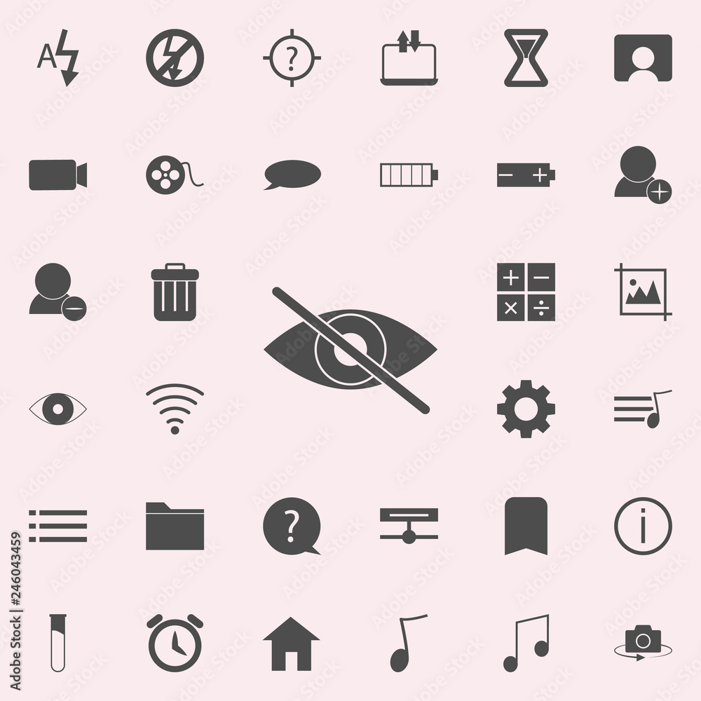 Aufkleber forbidden to watch icon. web icons universal set for web and mobile