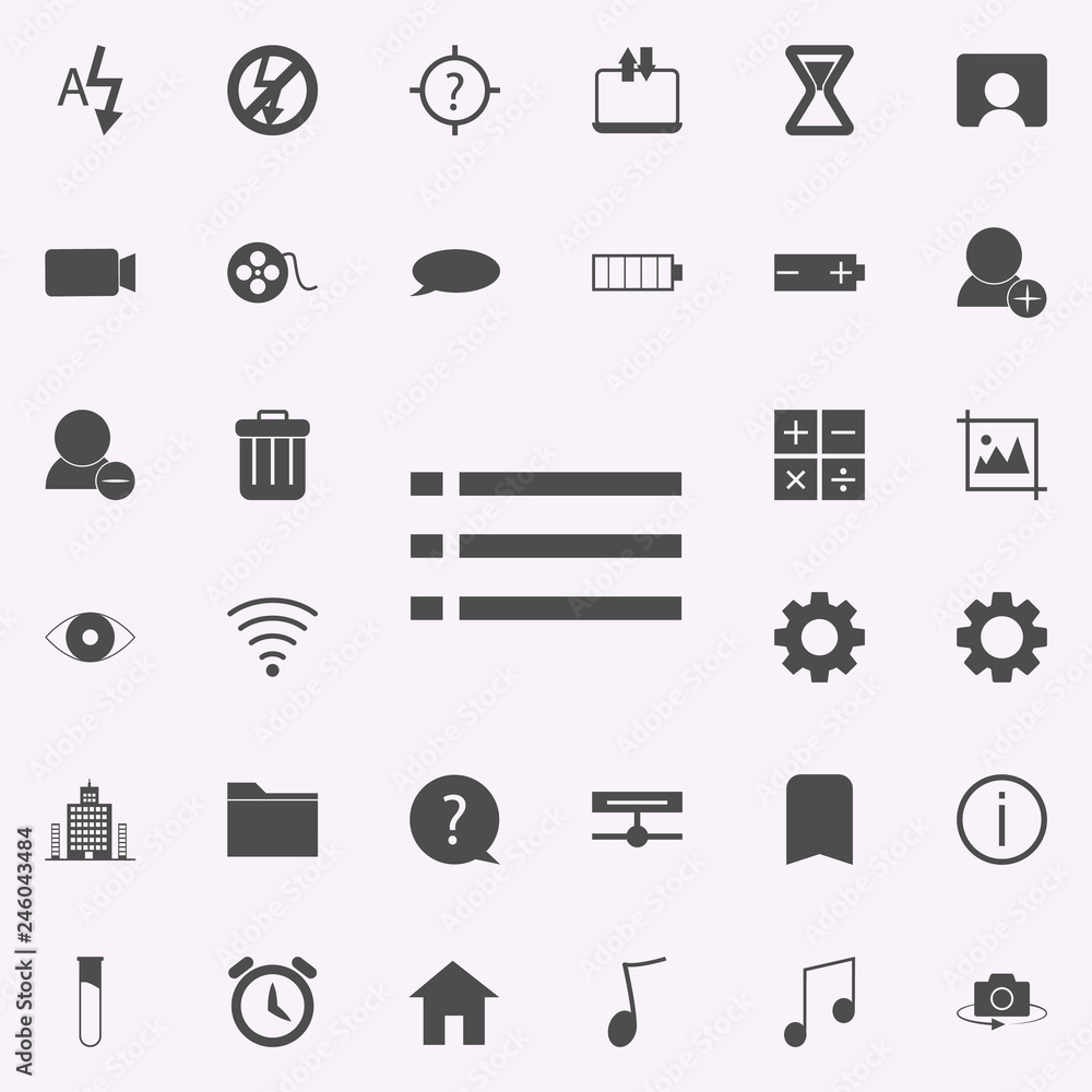 Poster list character icon. web icons universal set for web and mobile