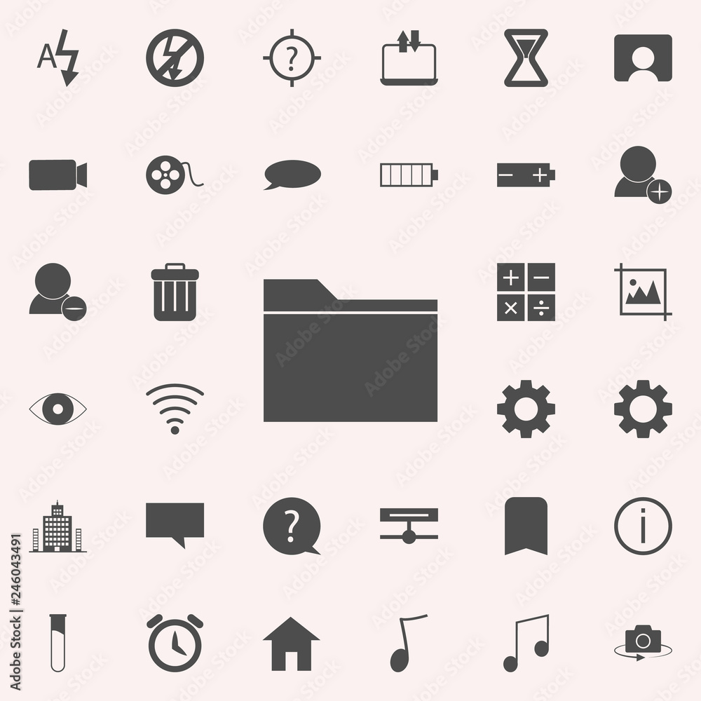 Poster folder icon. web icons universal set for web and mobile