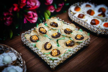 High candy confectionery for events, wedding candy or chic parties.