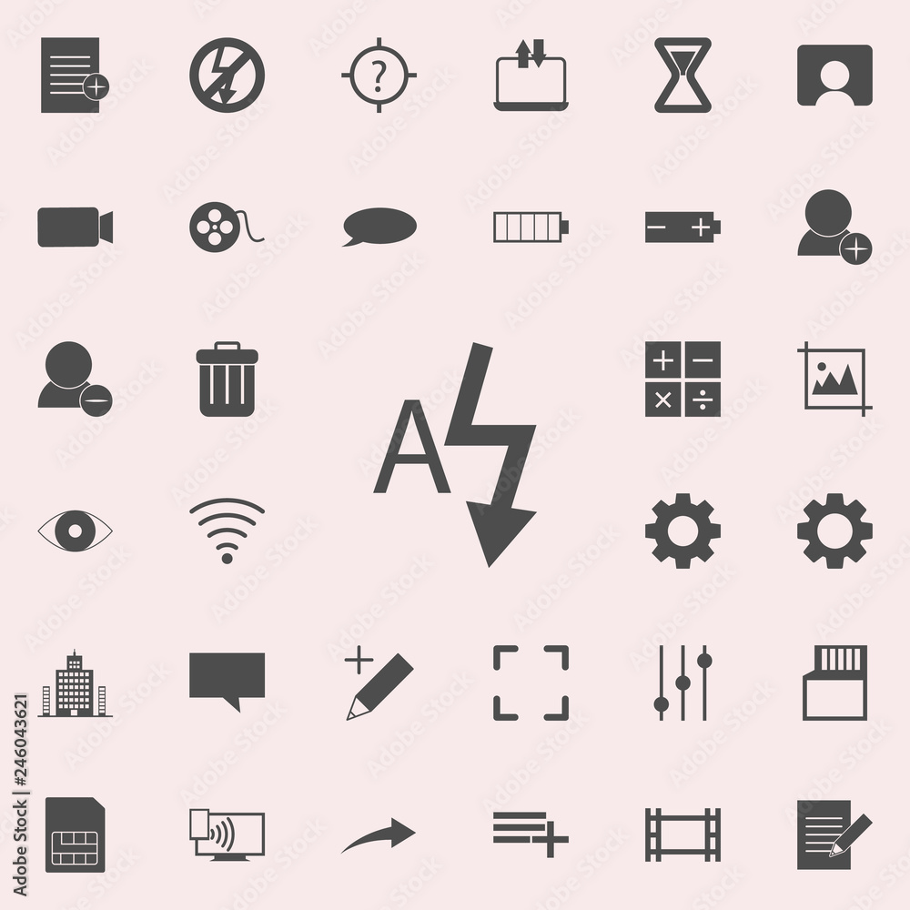 Poster autoflash sign icon. web icons universal set for web and mobile
