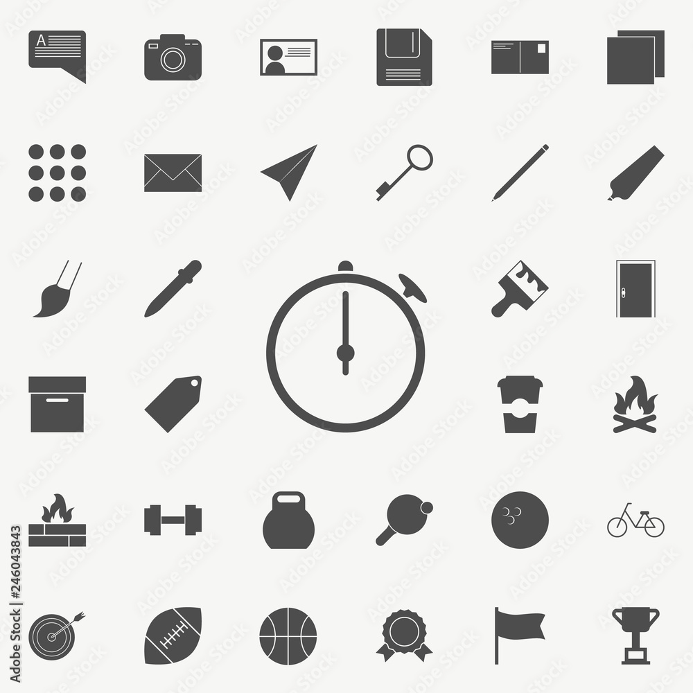 Poster stopwatch icon. web icons universal set for web and mobile