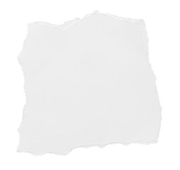 white paper ripped message torn