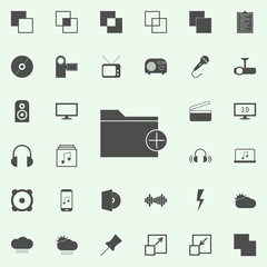 adding a folder icon. web icons universal set for web and mobile