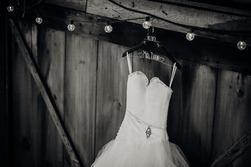 Hanging Wedding Gown