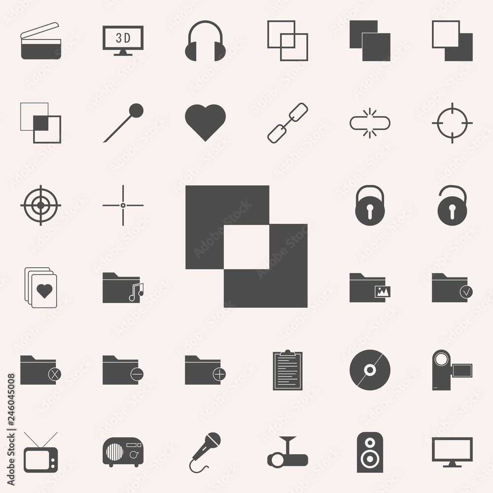 Poster join layers icon. web icons universal set for web and mobile