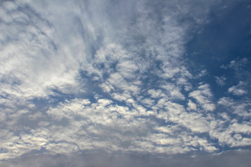 blue sky with white clouds