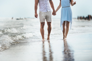 couple walking on the beach