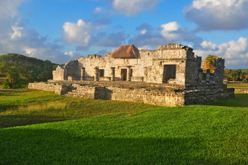 Tulum -  the site of a pre-Columbian Mayan walled city in Mexico.
