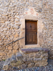 Stairs to a house in a village of Soria