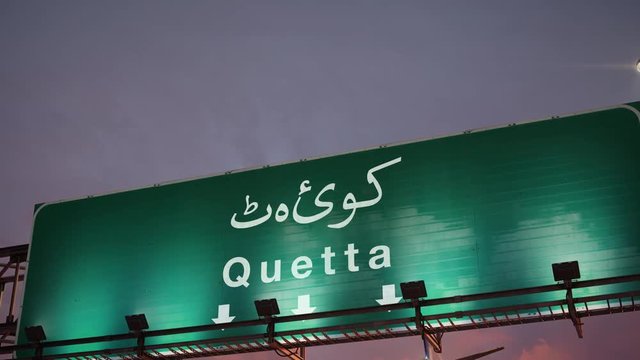 Airplane Landing Quetta during a wonderful sunrise