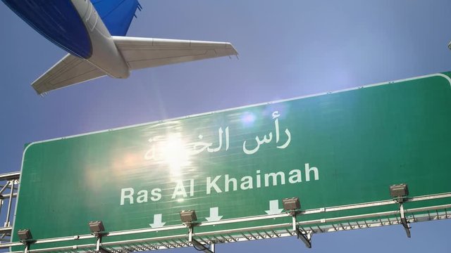 Airplane Take off Ras Al Khaimah