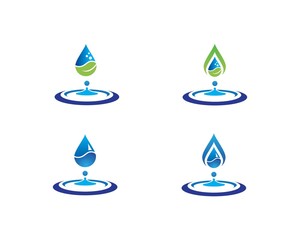 water drop Logo Template vector illustration