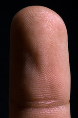 Fototapeta premium an image of human finger close up