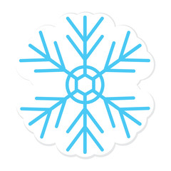 Cute snowflake sticker