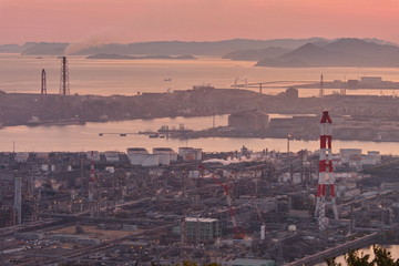 水島工場夕景