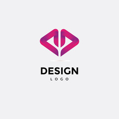 Vector logo design colorful,digital icon