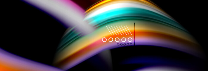 Color flow poster. Wave Liquid shape color background. Art design for your design