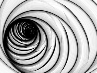 Sketch Fractal Spiral Background Image, Illustration - Infinite repeating spiral pattern, vortex of geometry. Recursive symmetrical patterns compressed and twisted into a central focal point. Abstract