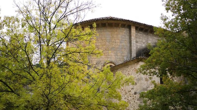 San Bartolome Hermitage in Canyon of Wolves River, Soria Spain
