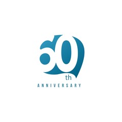 Obraz premium 60 Year Anniversary Vector Template Design Illustration