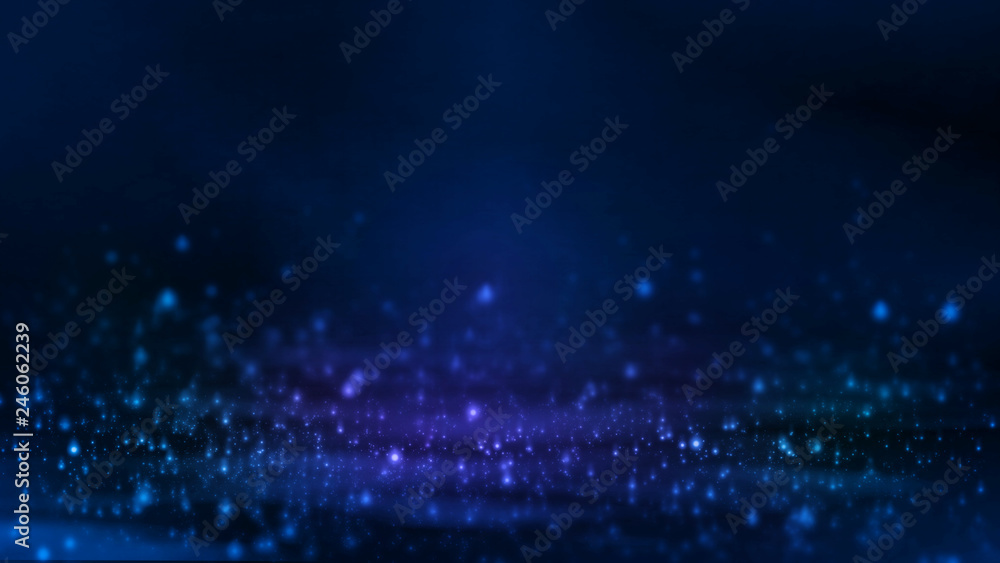 Poster 3d rendering of abstract dots waves selective focus background. for deep machine learning, crypto cu