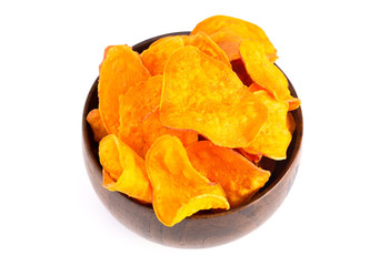 Potato Chips Made with Sweet Potatoes an Alternative to Classic Chips