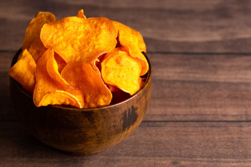 Potato Chips Made with Sweet Potatoes an Alternative to Classic Chips