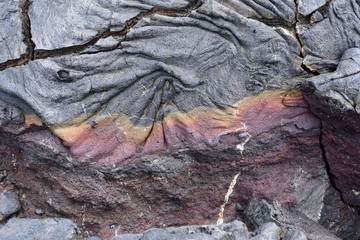 Hardened lava natural art