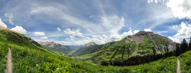 401 Trail Descent Panorama