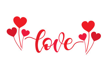 Hand drawn elegant modern brush lettering 