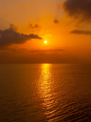 Sunset over sea
