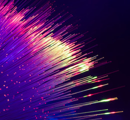 Fiber optics lights abstract background