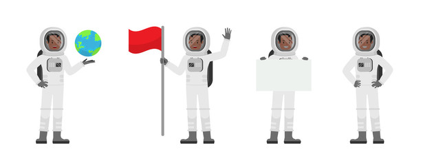 Astronaut vector character design no4