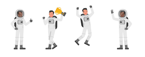 Astronaut vector character design no5