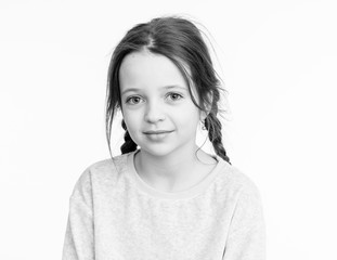 9 years old girl portrait
